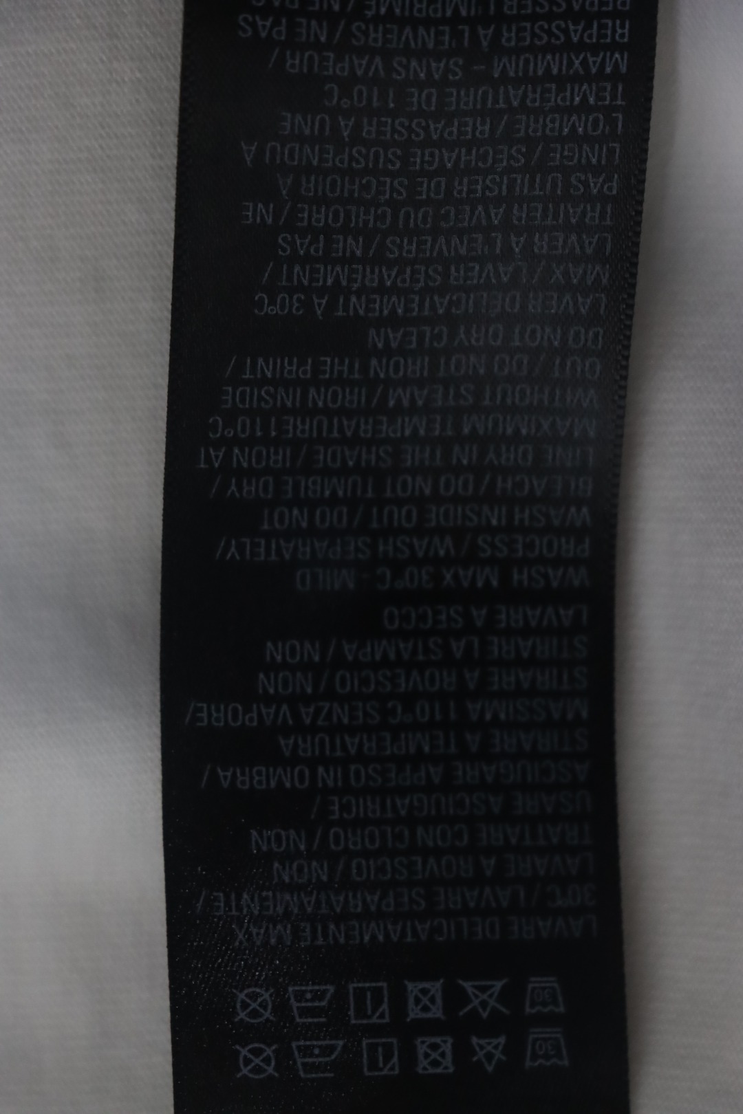 Balenciaga 25ss Lock Letter Embroidery Inkjet T-shirt