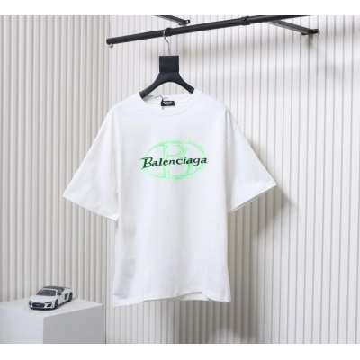 Balenciaga 25ss Print T-shirt White 01