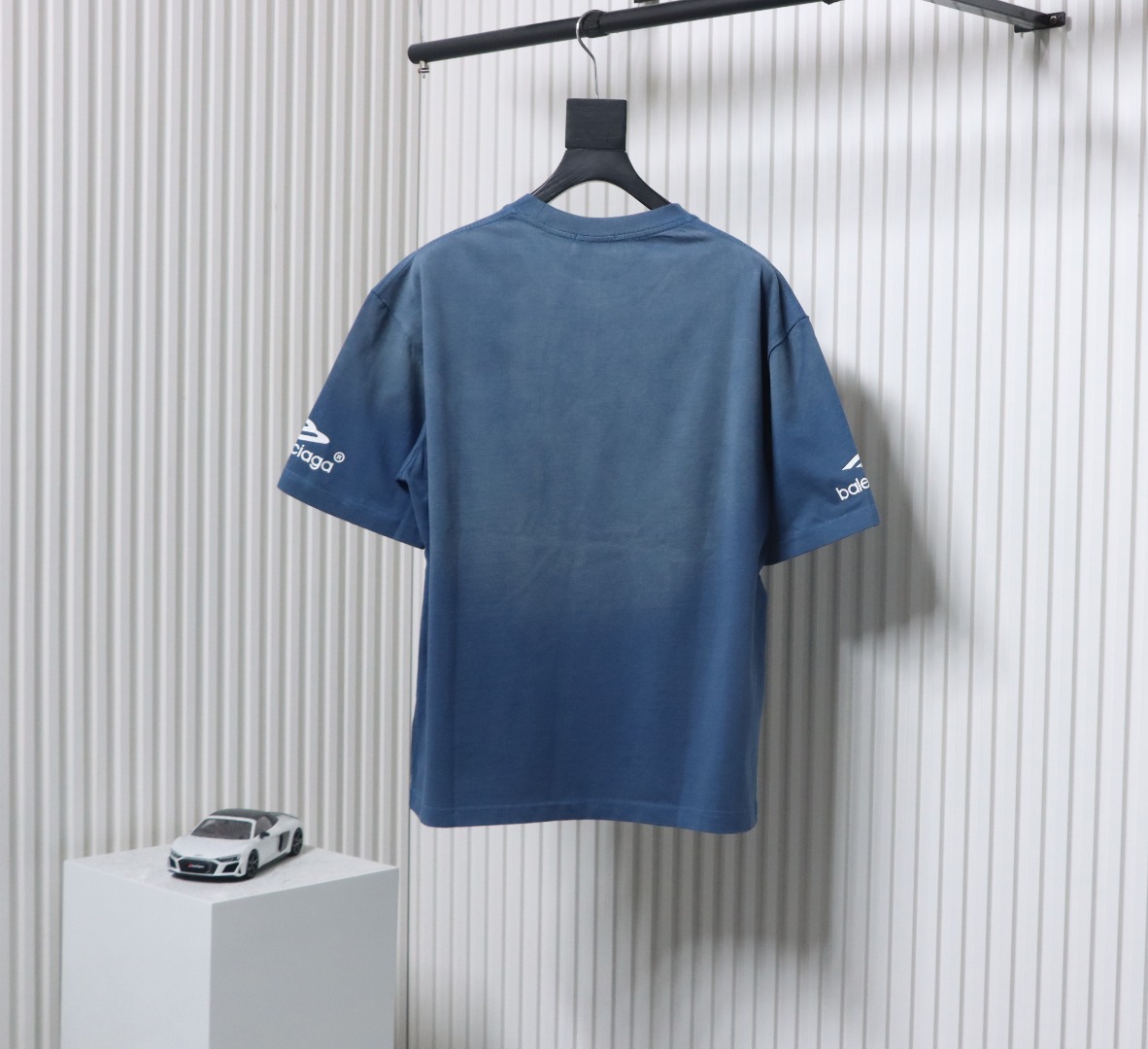 Balenciaga 25ss Ski Series 3M Print Washed T-shirt Blue