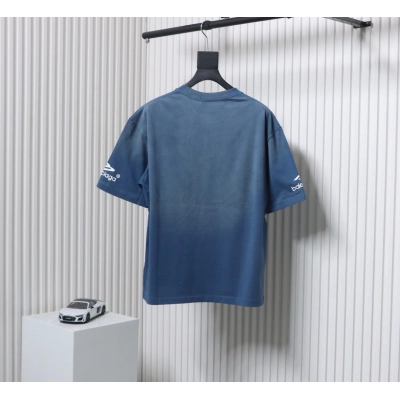 Balenciaga 25ss Ski Series 3M Print Washed T-shirt Blue 02