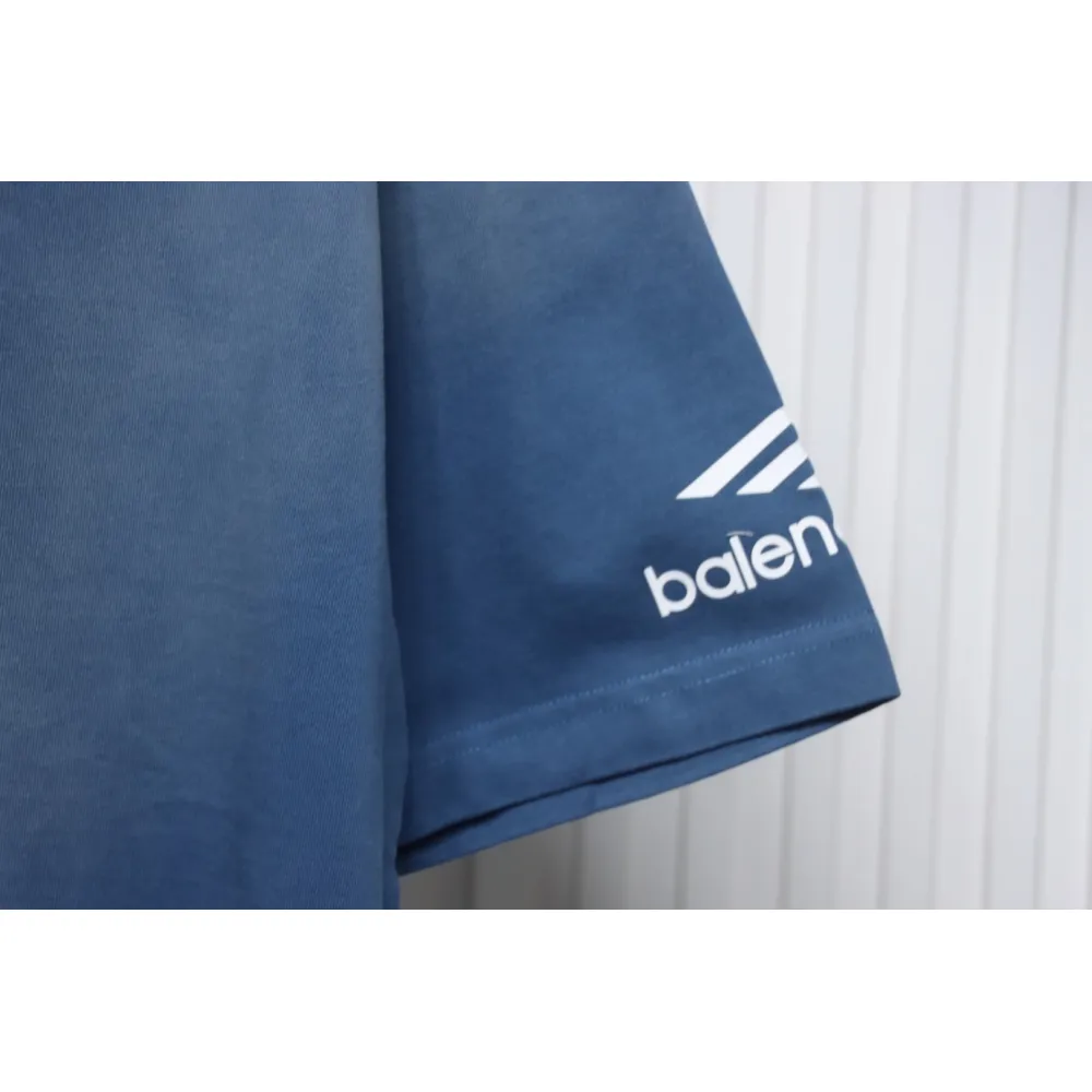 Balenciaga 25ss Ski Series 3M Print Washed T-shirt Blue