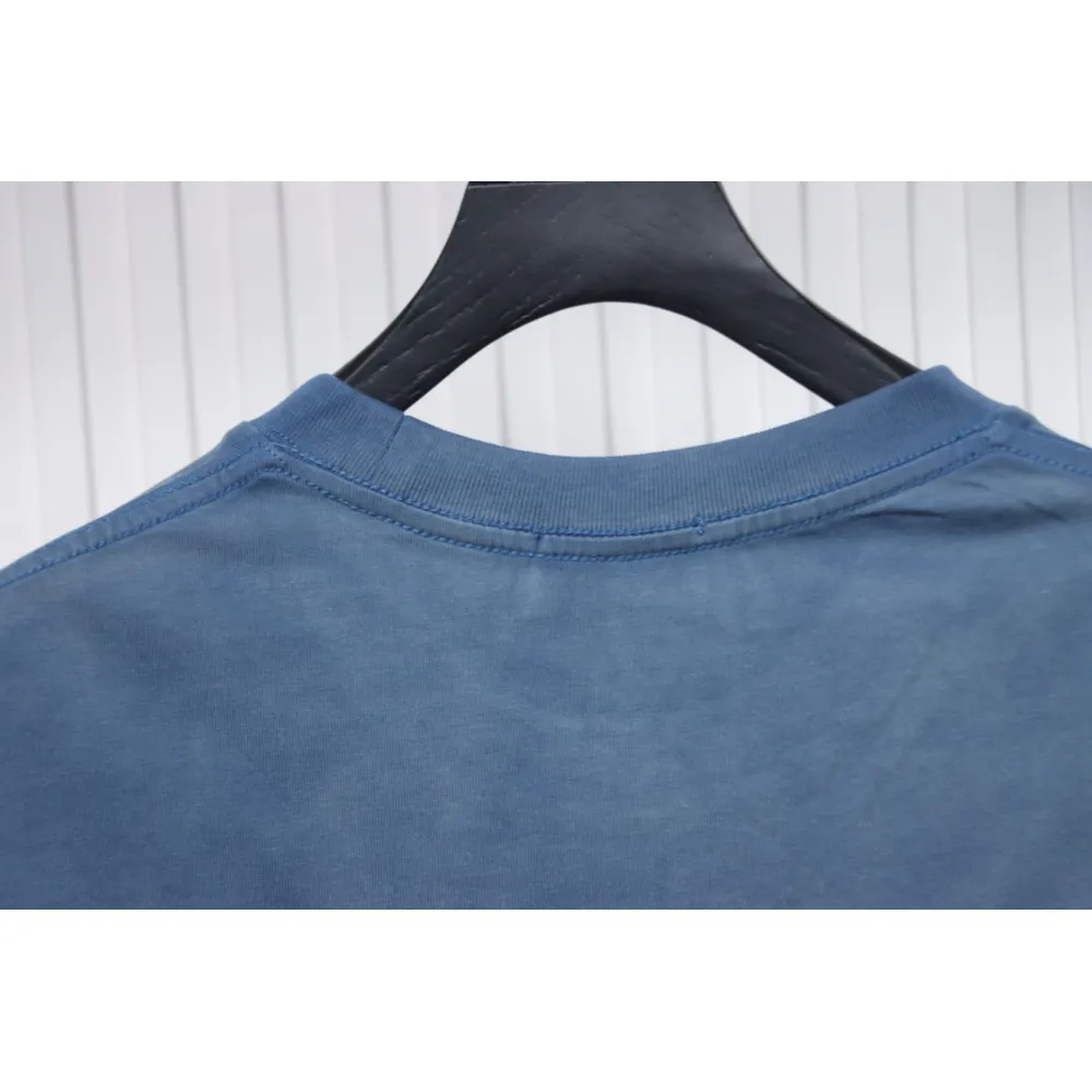 Balenciaga 25ss Ski Series 3M Print Washed T-shirt Blue