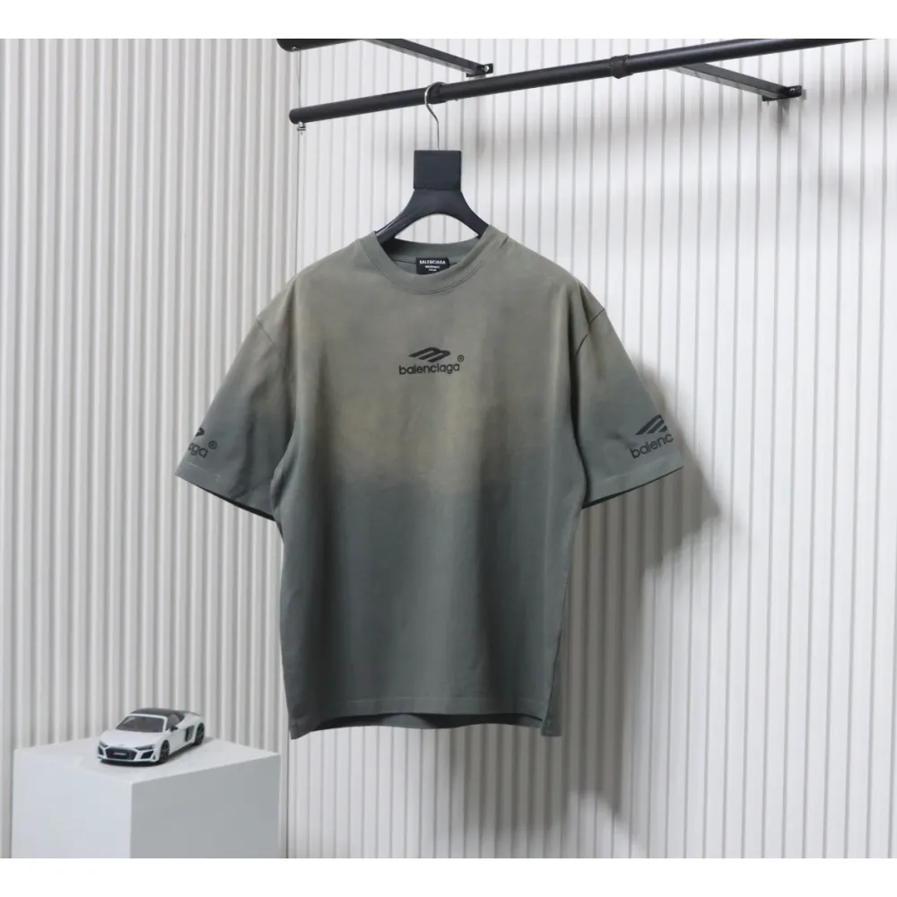 Balenciaga 25ss Ski Series 3M Print Washed T-shirt Grey
