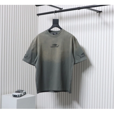 Balenciaga 25ss Ski Series 3M Print Washed T-shirt Grey 01