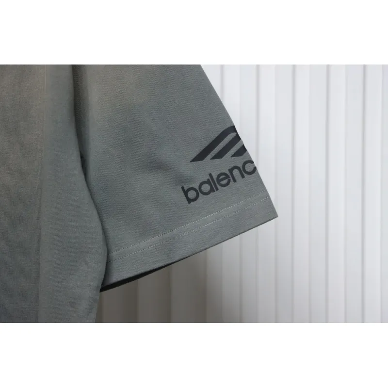 Balenciaga 25ss Ski Series 3M Print Washed T-shirt Grey