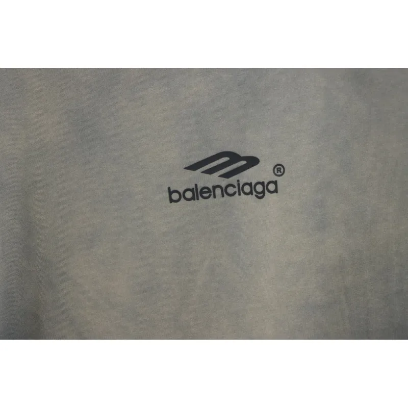 Balenciaga 25ss Ski Series 3M Print Washed T-shirt Grey