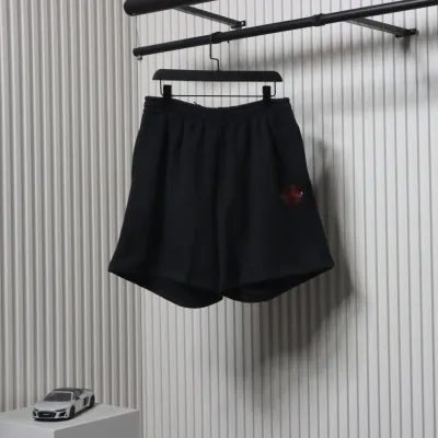 Balenciaga 25ss Tear Tape Lettering Embroidered Shorts 01