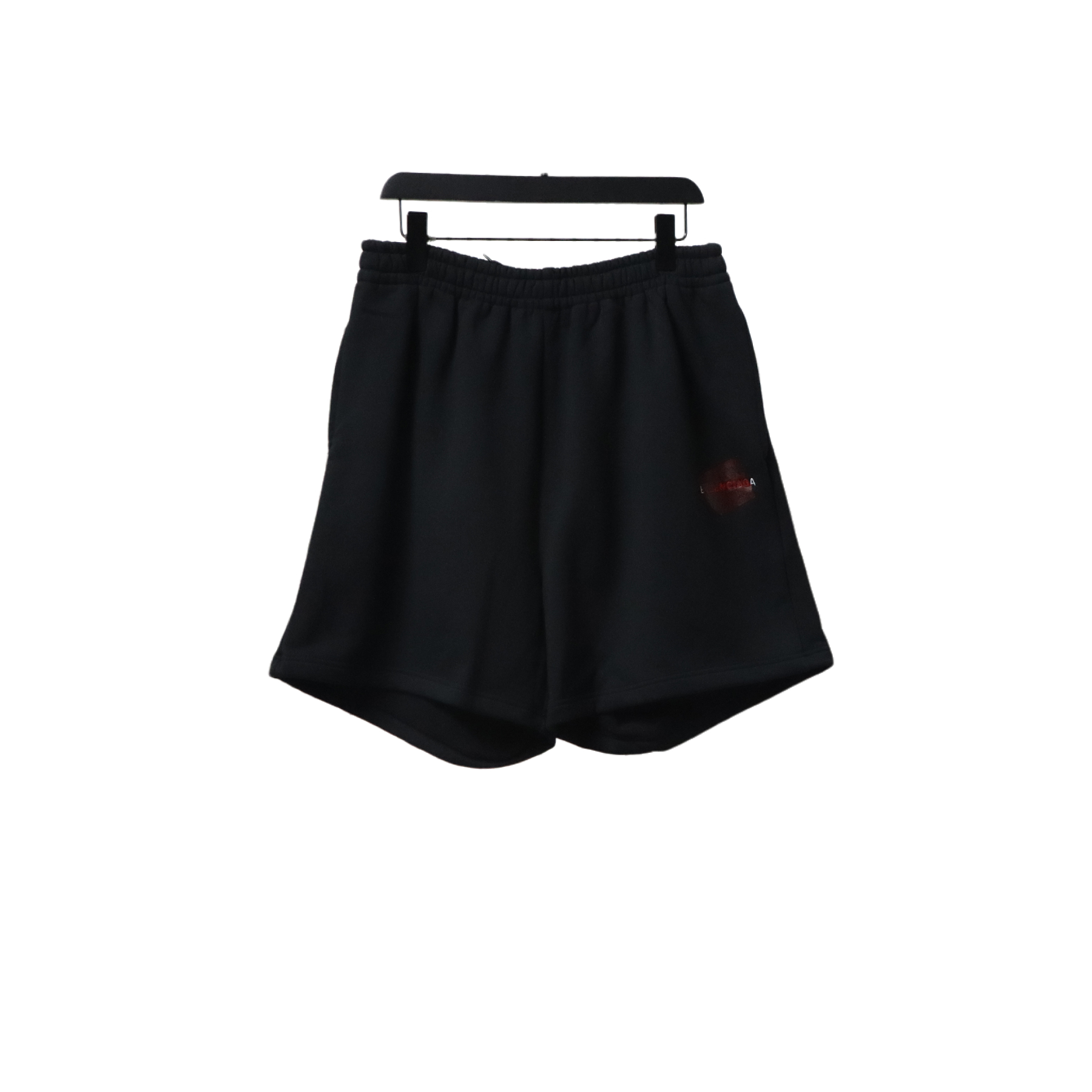 Balenciaga 25ss Tear Tape Lettering Embroidered Shorts