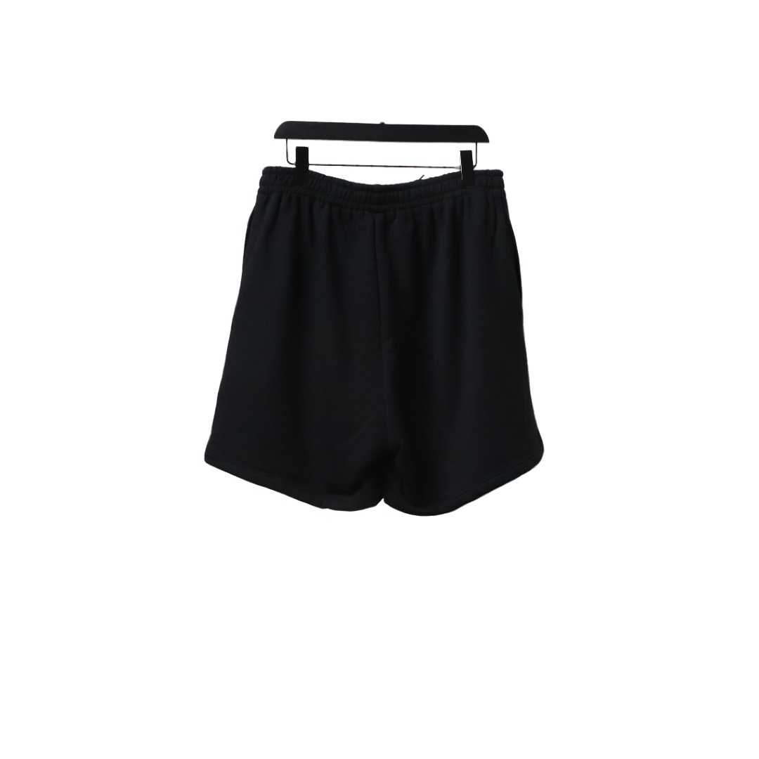 Balenciaga 25ss Tear Tape Lettering Embroidered Shorts