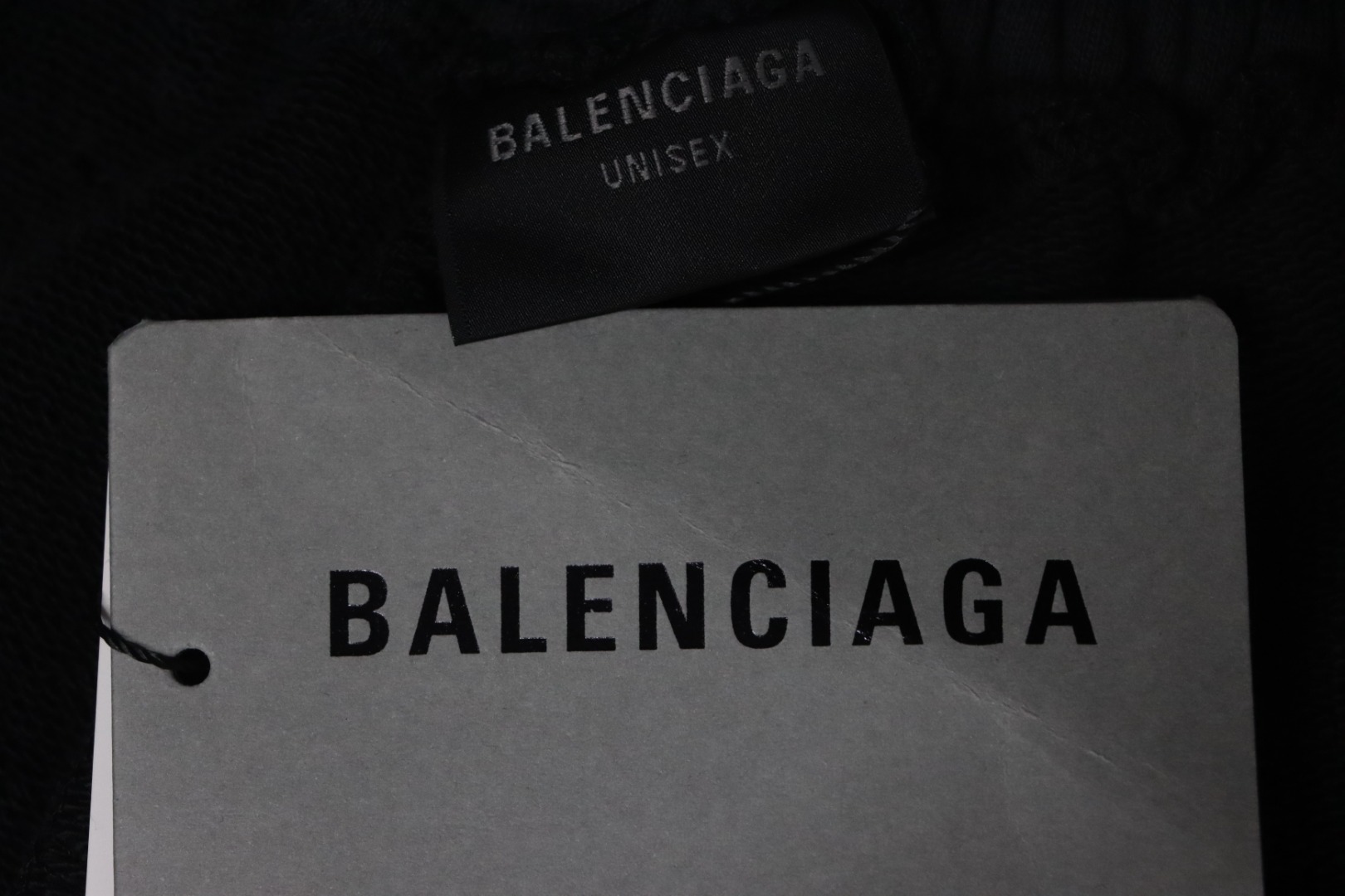 Balenciaga 25ss Tear Tape Lettering Embroidered Shorts