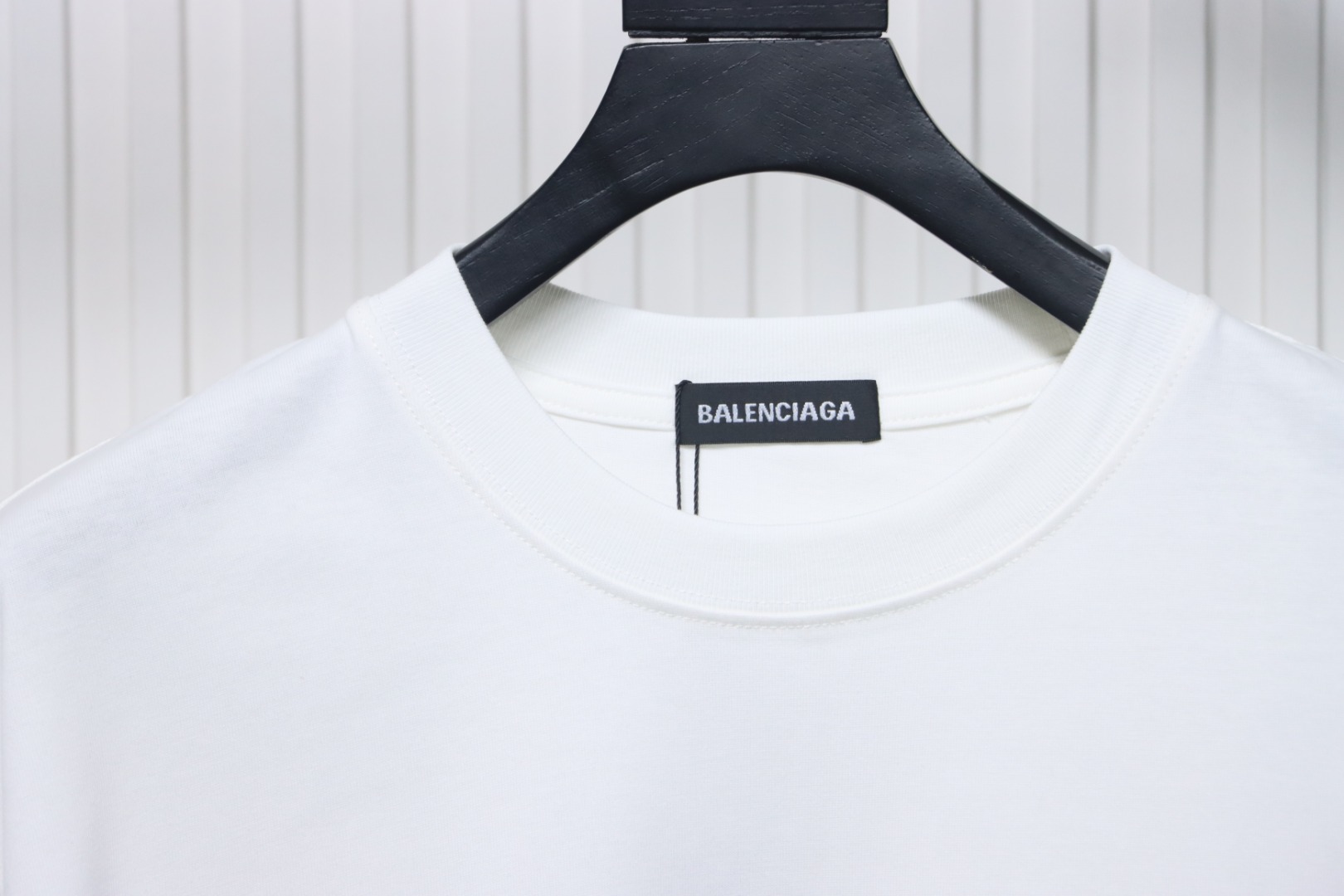 Balenciaga 25SS Twisted Letter T-shirt White