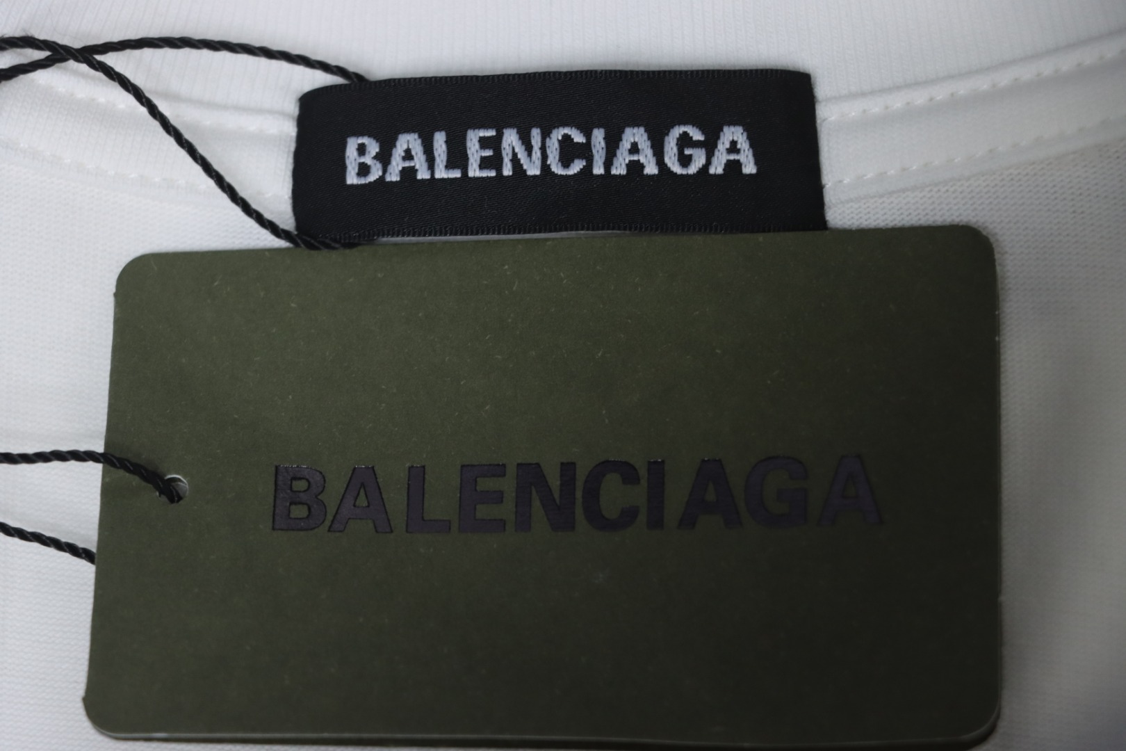 Balenciaga 25SS Twisted Letter T-shirt White