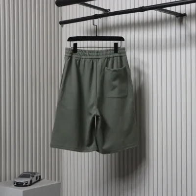 Balenciaga Classic Double B Logo Embroidered Terry Shorts 02