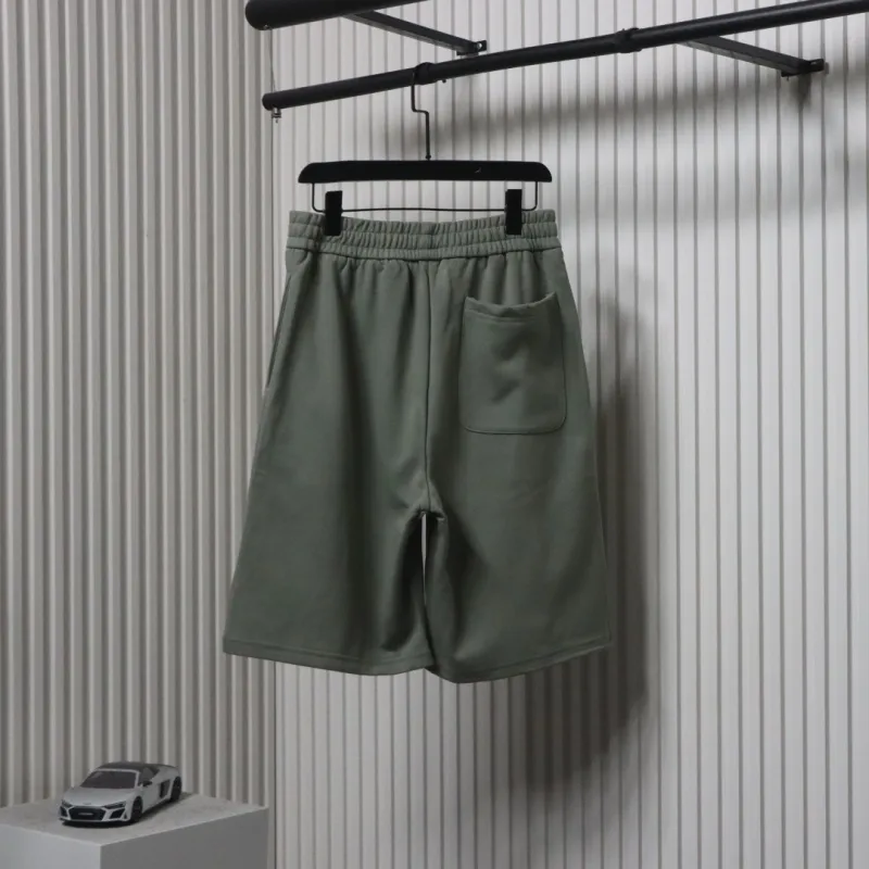 Balenciaga Classic Double B Logo Embroidered Terry Shorts