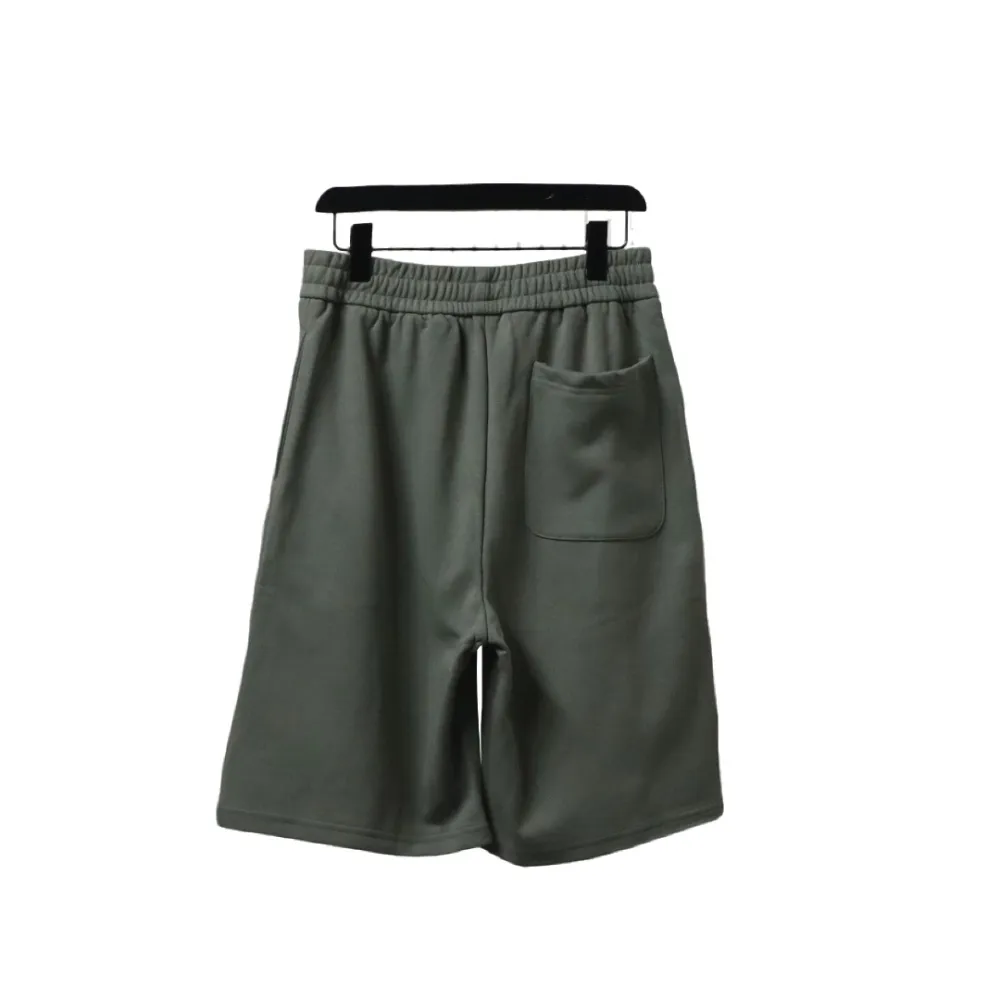 Balenciaga Classic Double B Logo Embroidered Terry Shorts