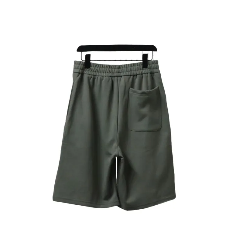 Balenciaga Classic Double B Logo Embroidered Terry Shorts