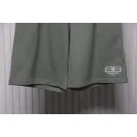 Balenciaga Classic Double B Logo Embroidered Terry Shorts