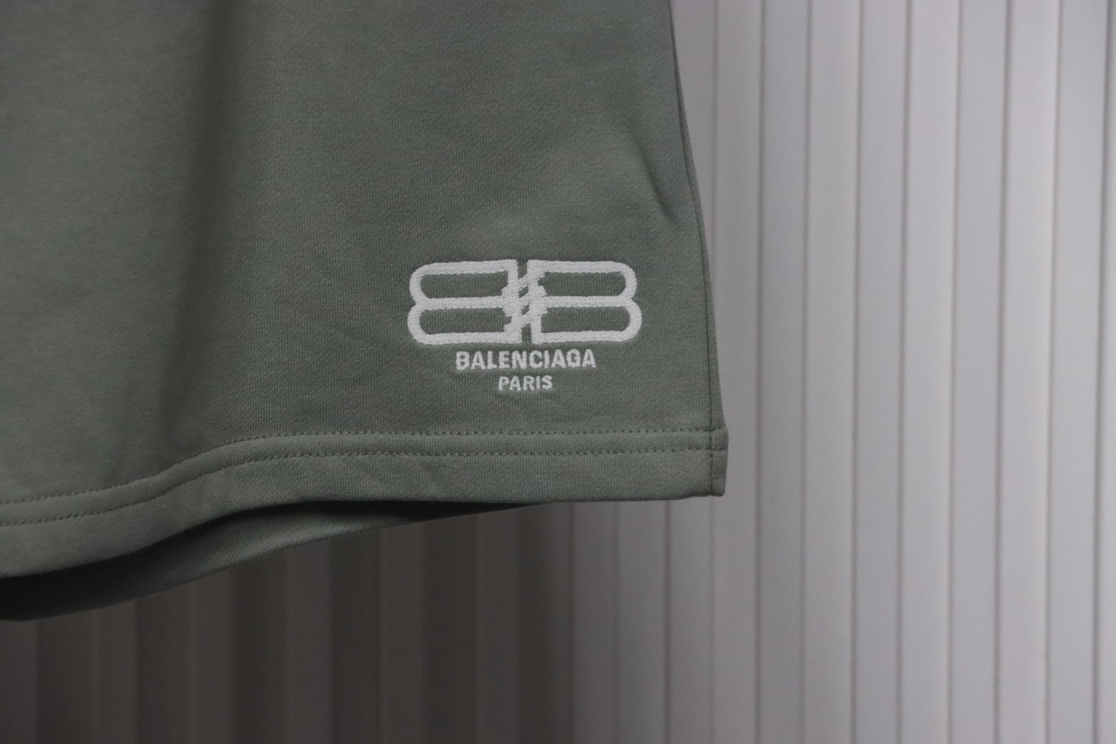 Balenciaga Classic Double B Logo Embroidered Terry Shorts