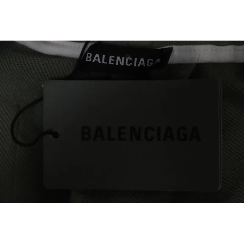 Balenciaga Classic Double B Logo Embroidered Terry Shorts