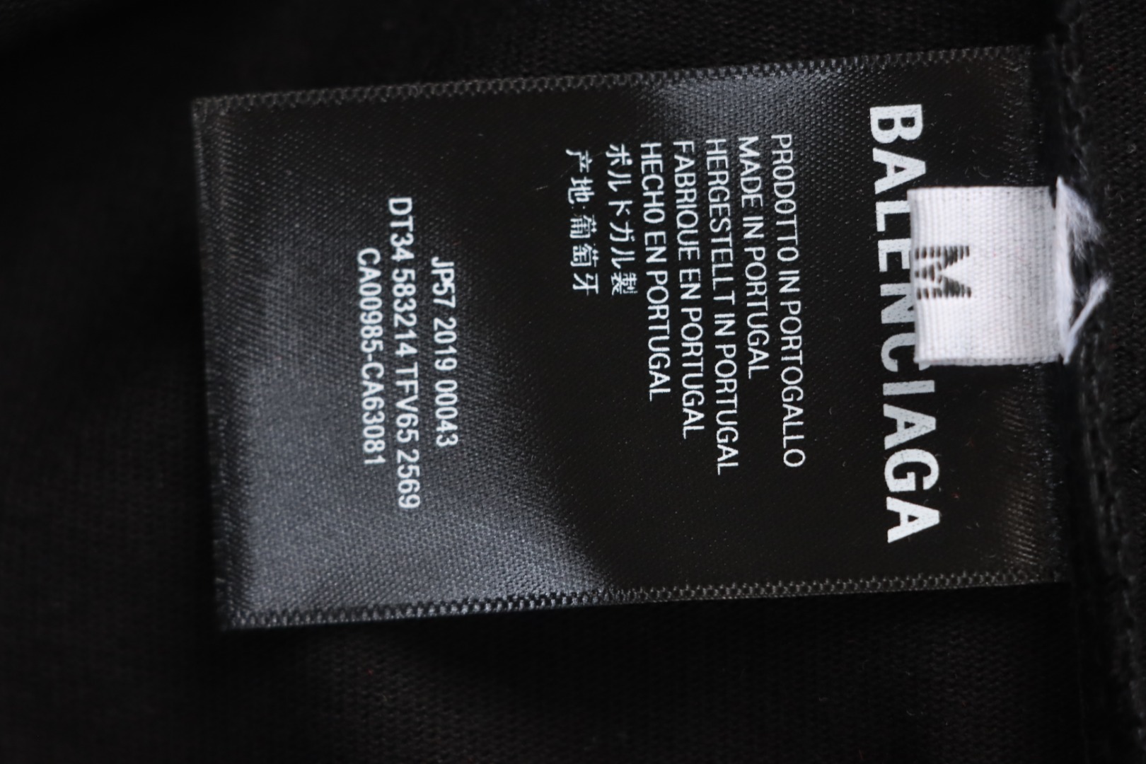 Balenciaga Diamond Headphones T-shirt Black 