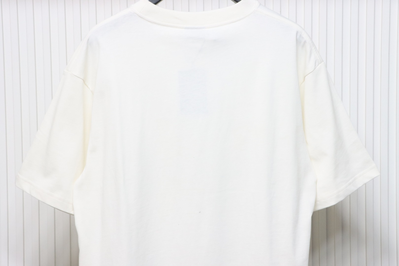 Balenciaga Hand-painted BB Letters Printed Round Neck T-shirt