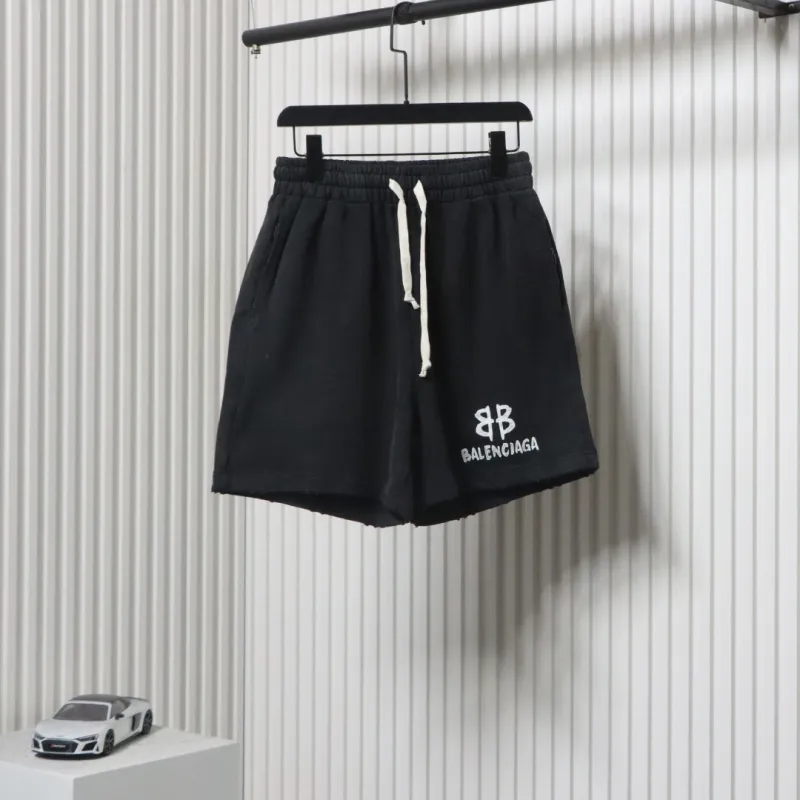 Balenciaga Hand-painted Letter Print Shorts