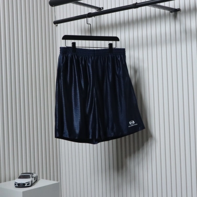 Balenciaga Logo Embroidered Shorts 01