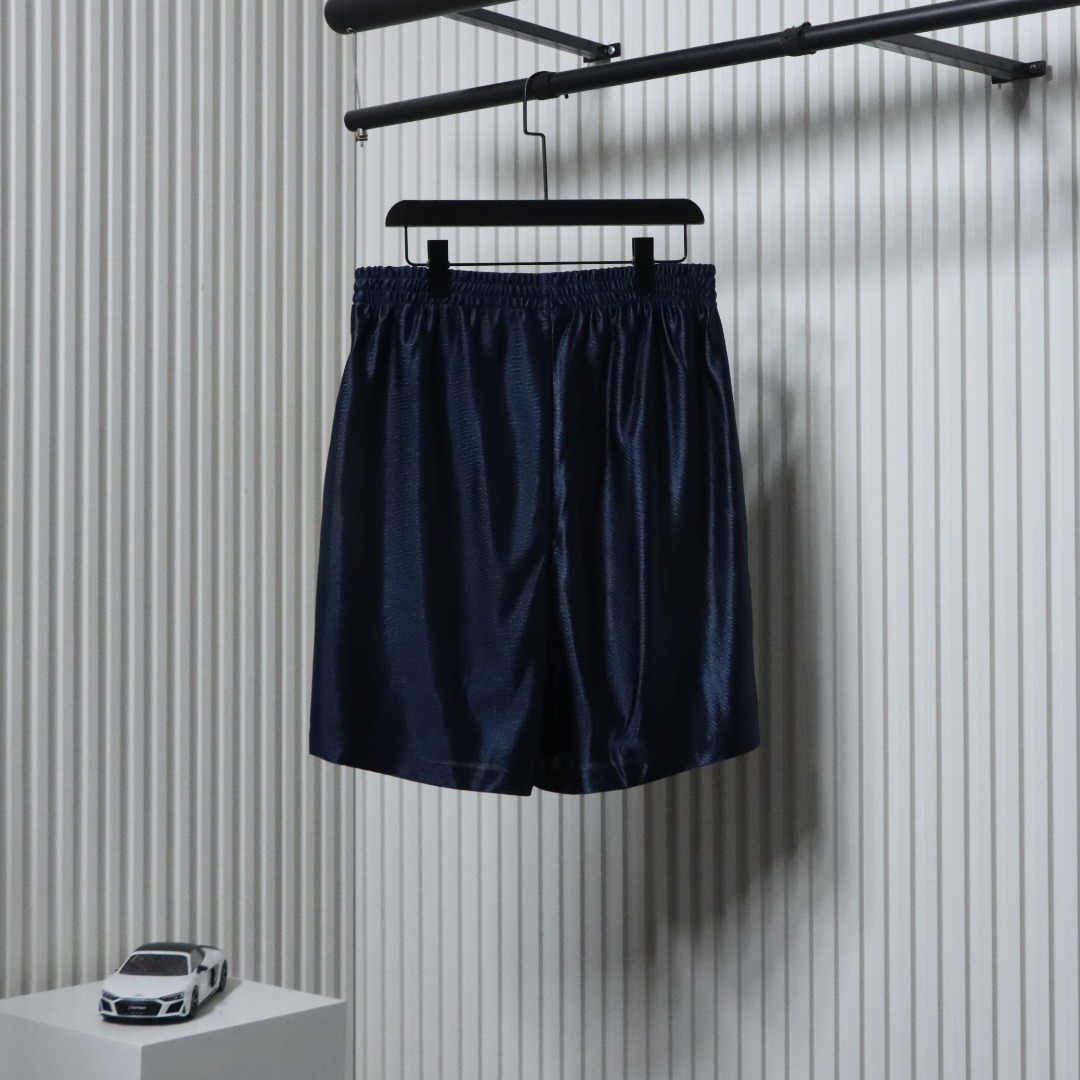 Balenciaga Logo Embroidered Shorts