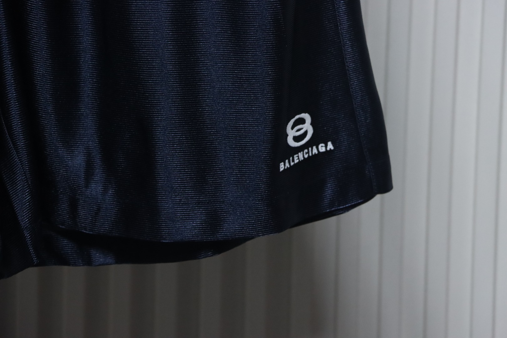 Balenciaga Logo Embroidered Shorts