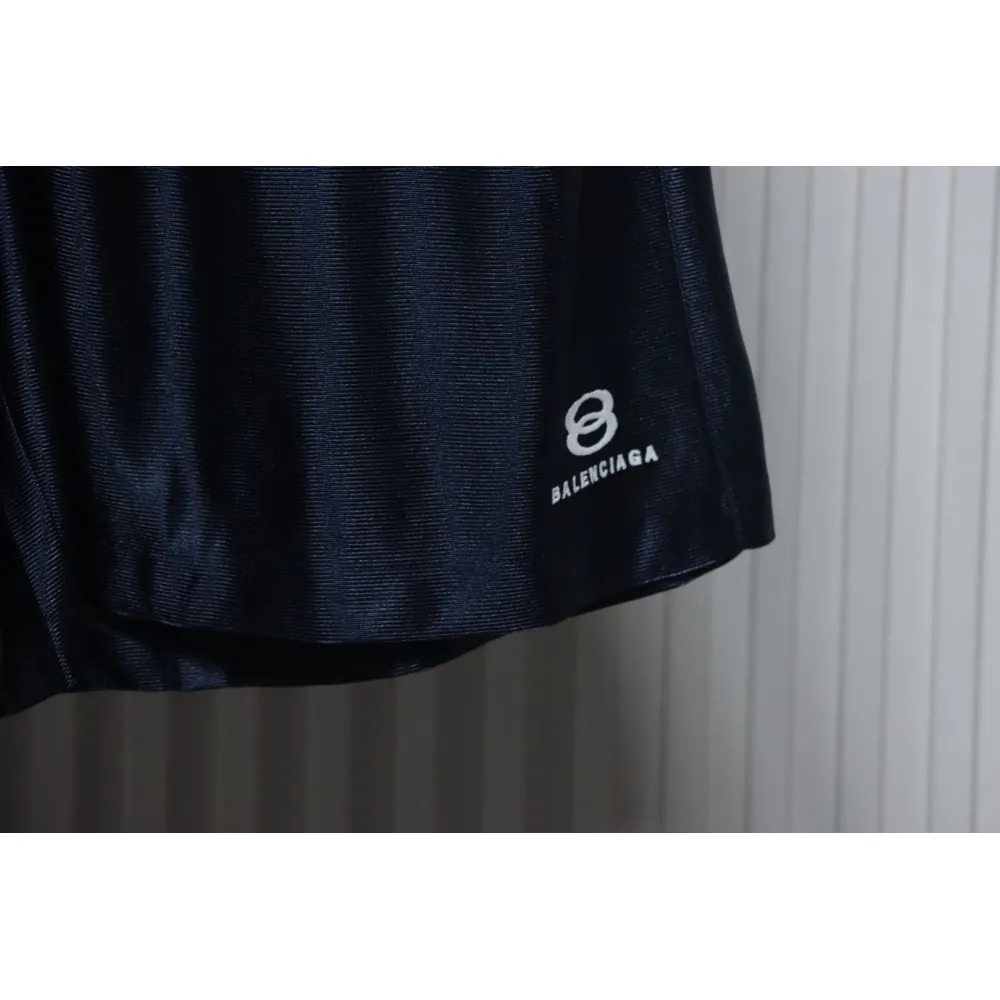 Balenciaga Logo Embroidered Shorts