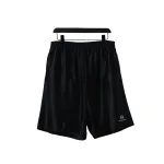 Balenciaga Logo Embroidered Shorts Black