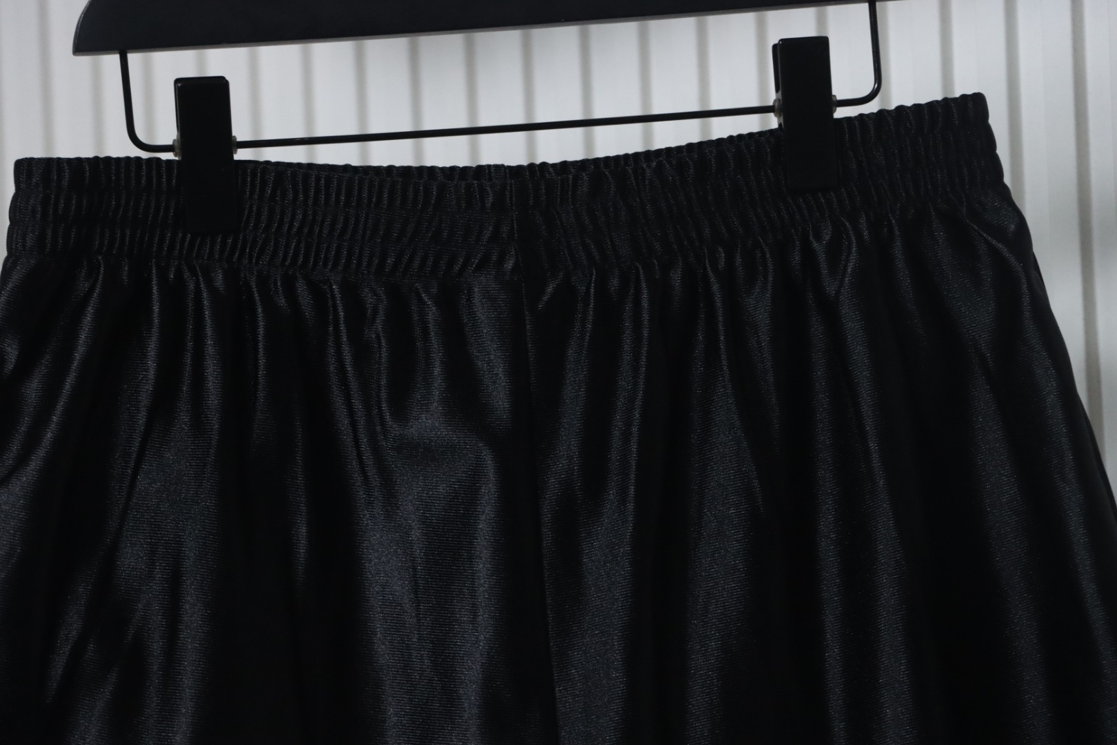 Balenciaga Logo Embroidered Shorts Black