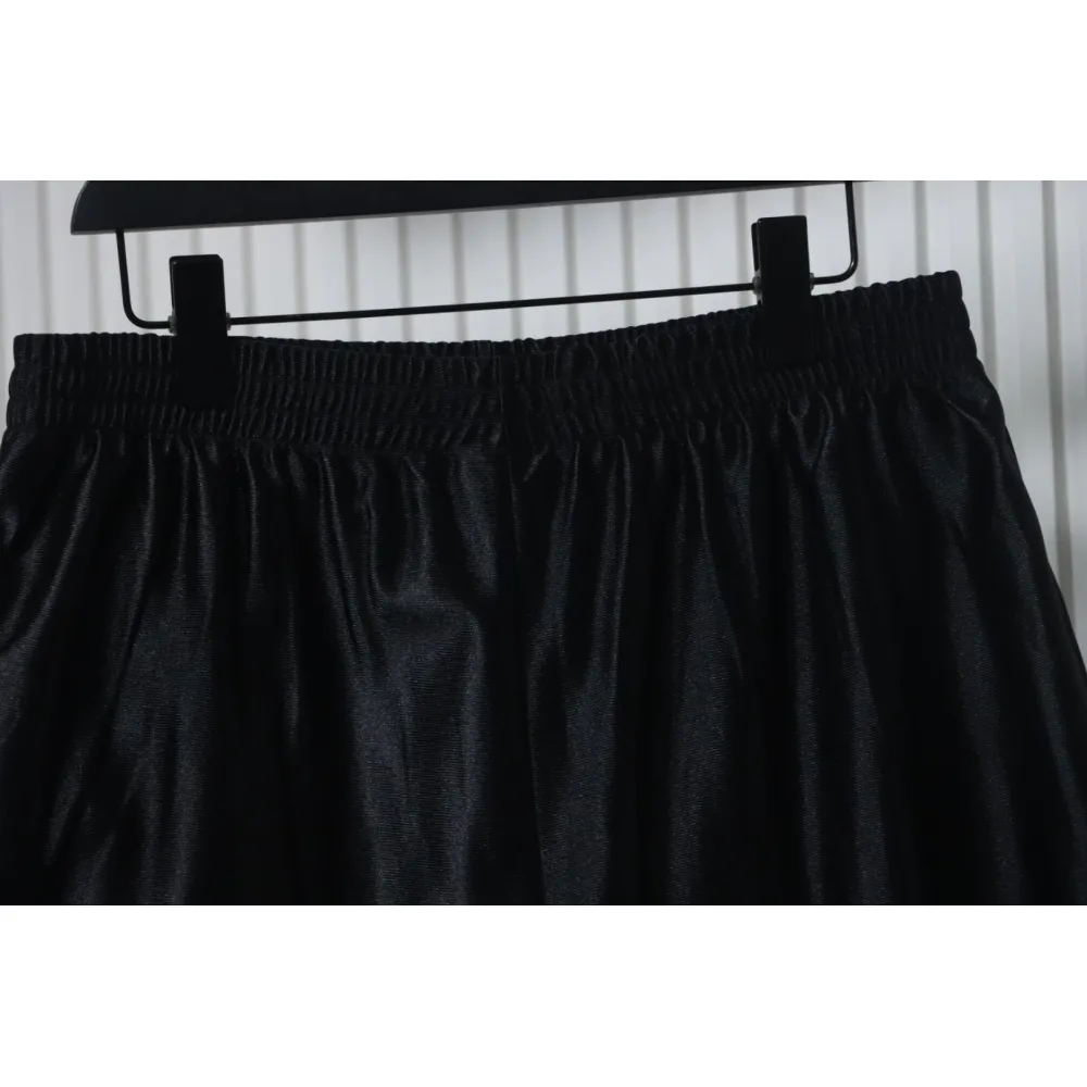Balenciaga Logo Embroidered Shorts Black