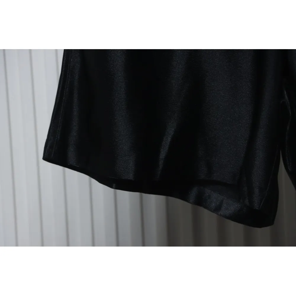 Balenciaga Logo Embroidered Shorts Black