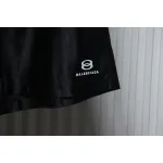Balenciaga Logo Embroidered Shorts Black
