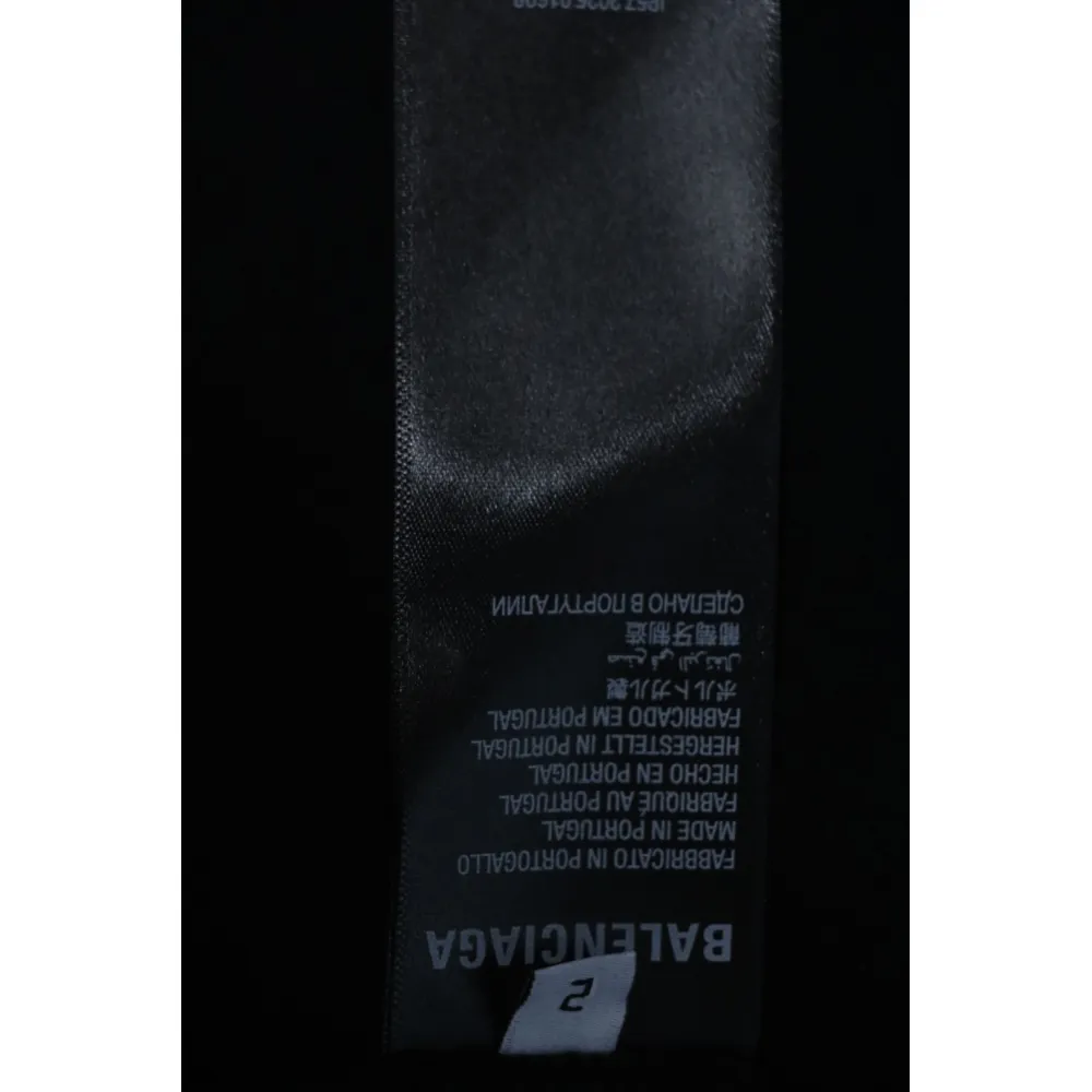 Balenciaga Logo Embroidered Shorts Black