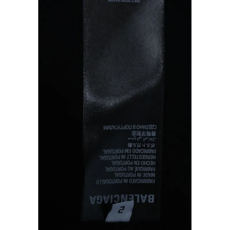 Balenciaga Logo Embroidered Shorts Black