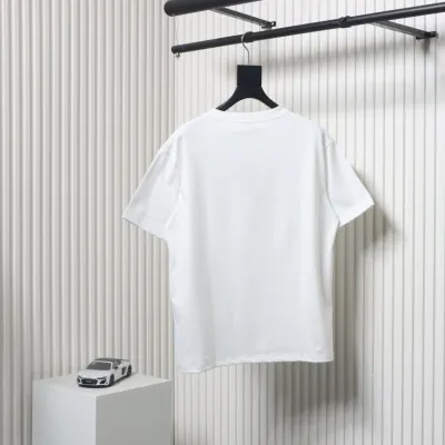 Balenciaga Mottled Letter Flocking Print T-shirt  02