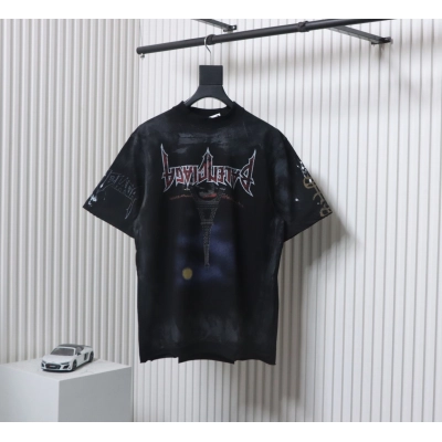 Balenciaga Reflection Moonlight Night Eiffel Tower T-shirt Black 01