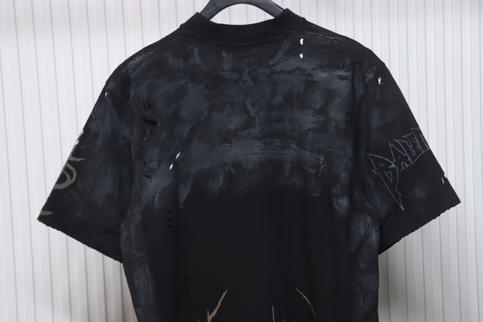 Balenciaga Reflection Moonlight Night Eiffel Tower T-shirt Black