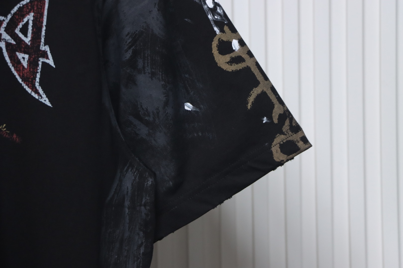 Balenciaga Reflection Moonlight Night Eiffel Tower T-shirt Black