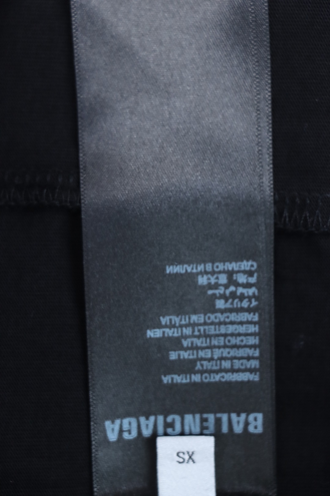 Balenciaga Reflection Moonlight Night Eiffel Tower T-shirt Black