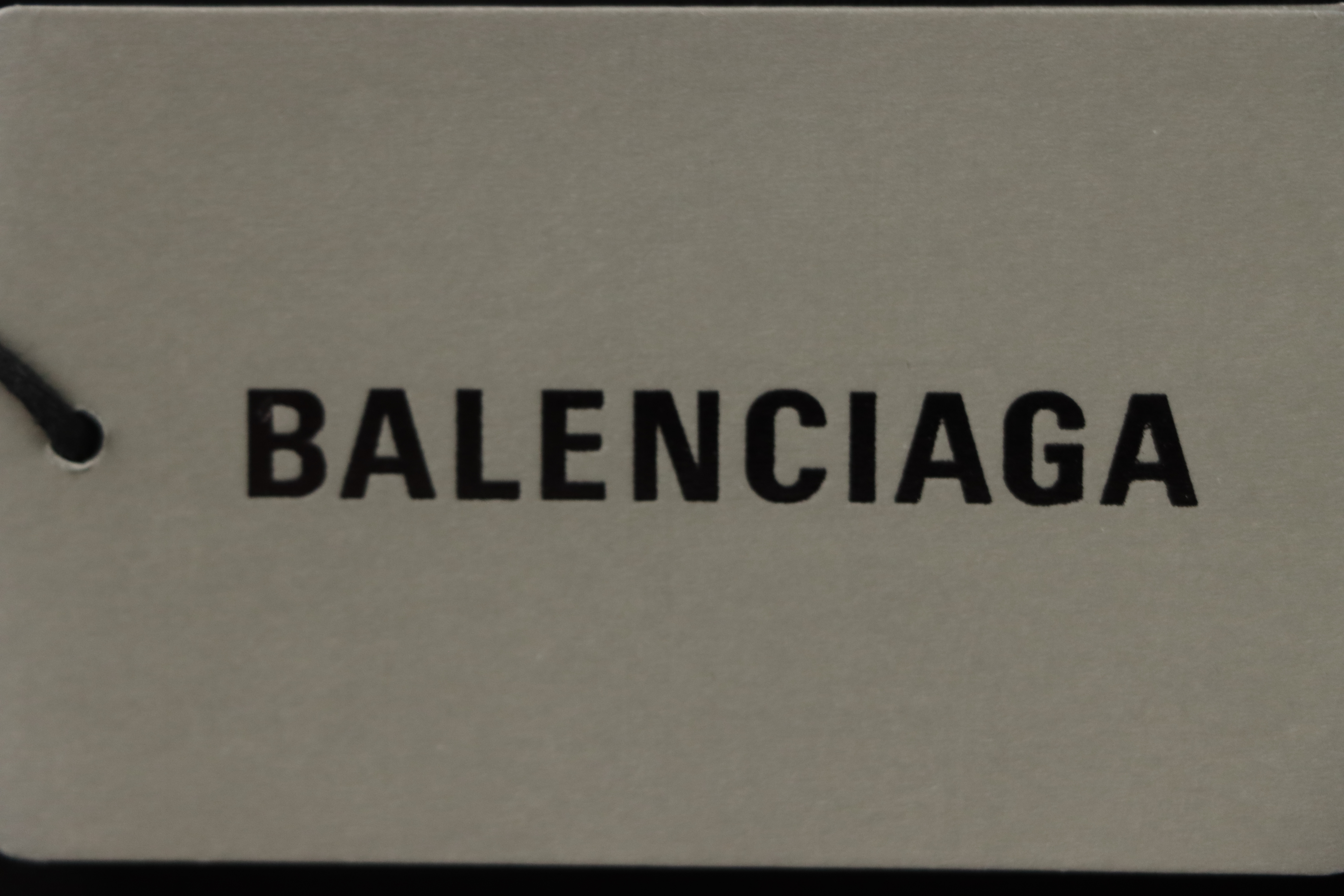 Balenciaga Tape Lettering Distressed T-shirt Black 