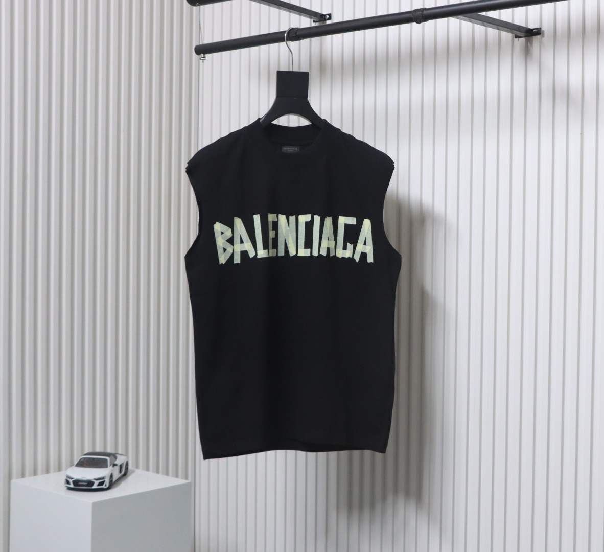 Balenciaga Vintage Lettering Waistcoat Black
