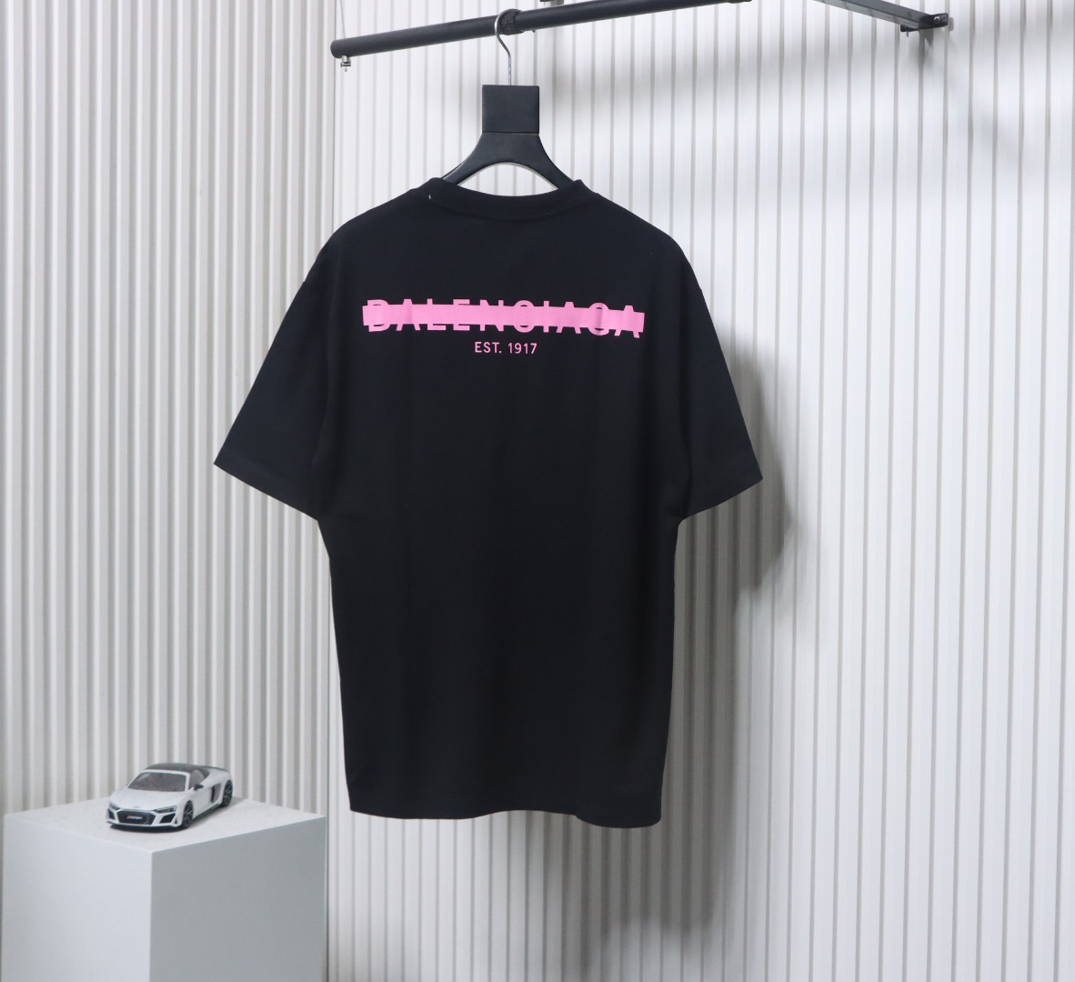 Balenciga Letter Seal Cover Print T-shirt