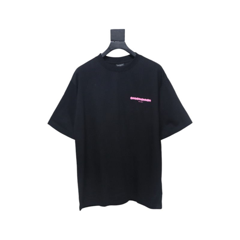 Balenciga Letter Seal Cover Print T-shirt