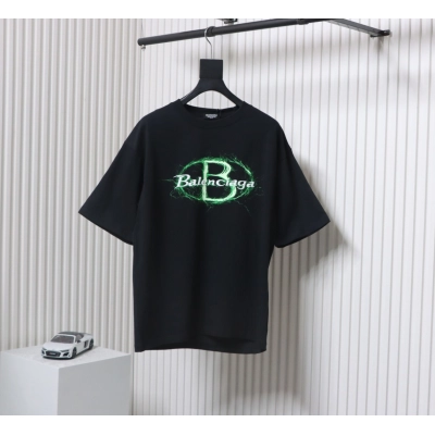 Balenciaga 25ss Print T-shirt Black 01