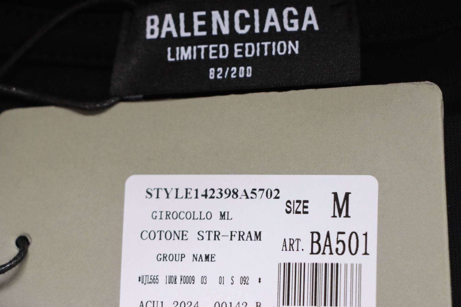 Balenciaga 25ss Print T-shirt Black