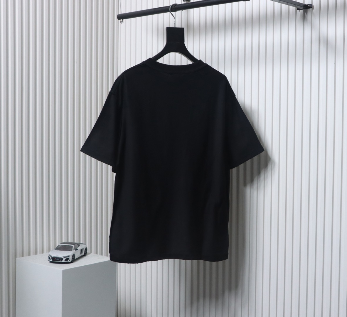Balenciaga Reverse-wear Castle Print Ripped T-shirt Black