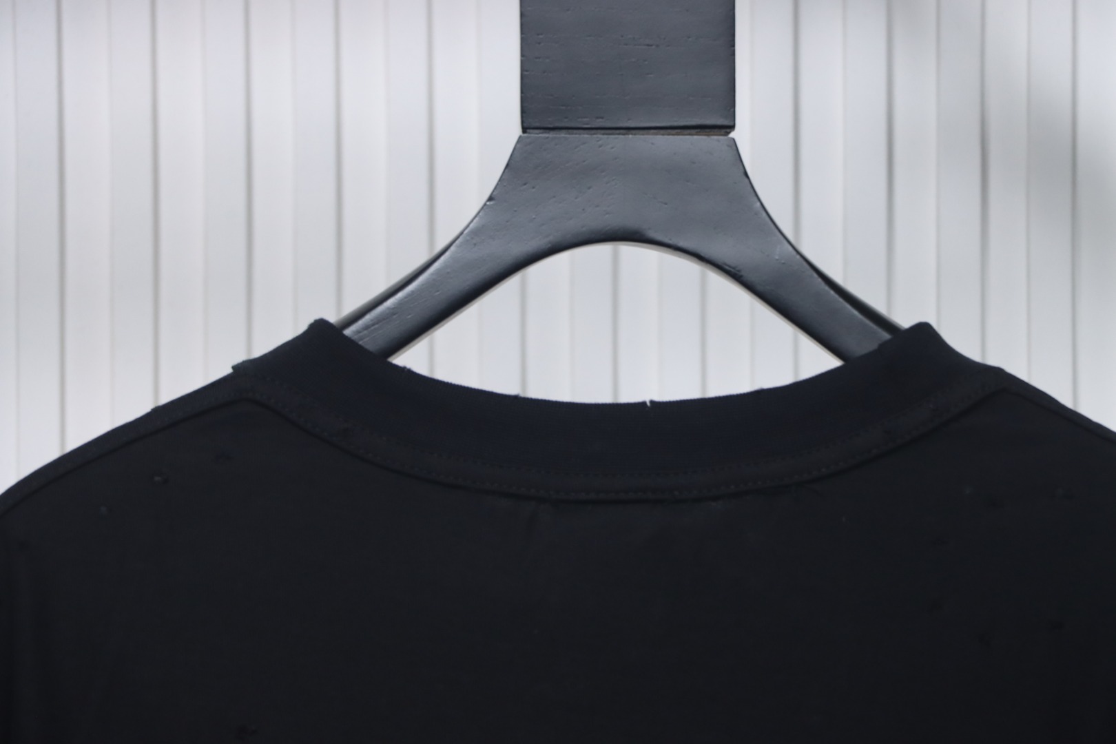 Balenciaga Reverse-wear Castle Print Ripped T-shirt Black